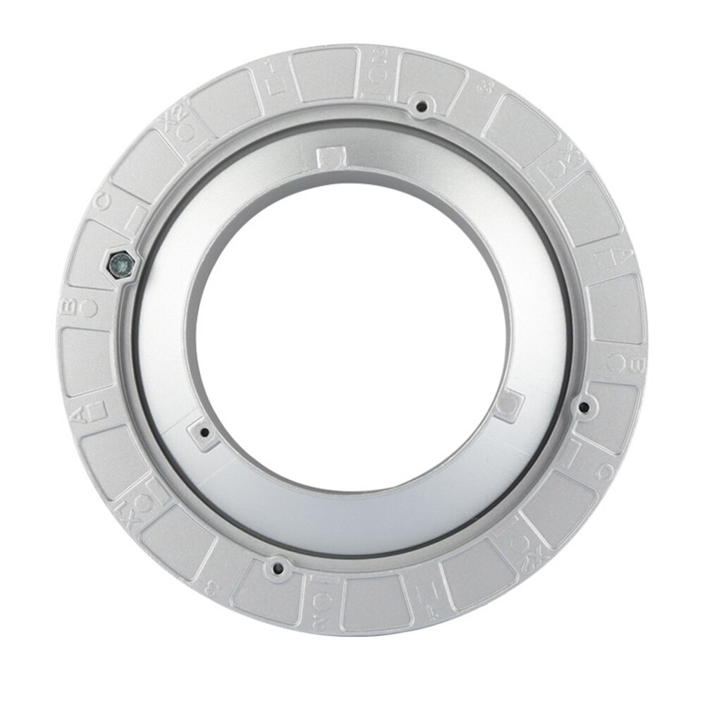 Bowens Mount Speed Ring Adapter Studio accessorio per luce Flash a LED compatibile con Godox NiceFoto Jinbei