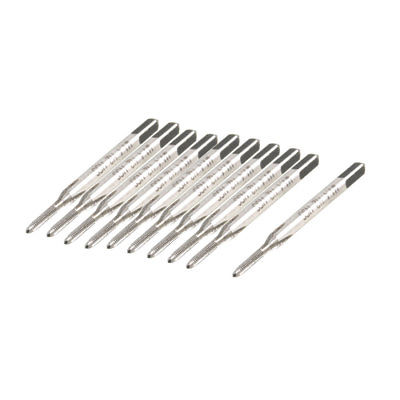 10 Pcs 1.4mm x 0.3 Metric HSS Right hand Tap M1.4 x 0.3mm Pitch