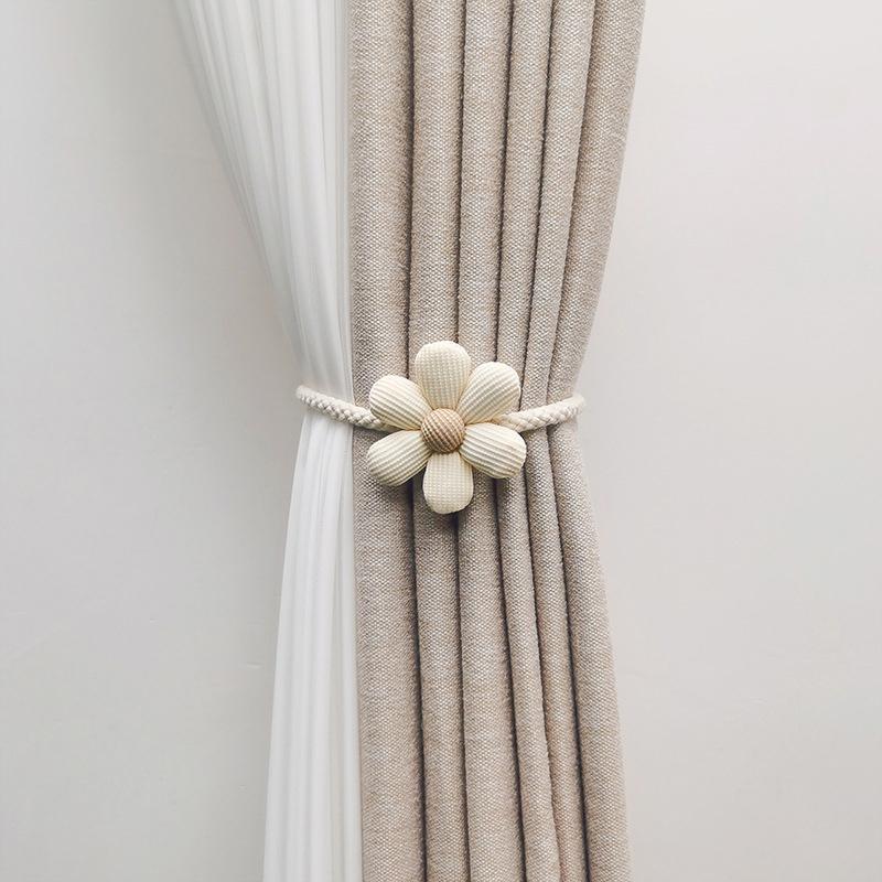 Vorm Gordijn Tieback 1 Stuks Bloem Elastische Band Gordijn Gespen Magnetische Gesp Gordijn Touw Houders Kinderkamer Home Decor: Lavendel