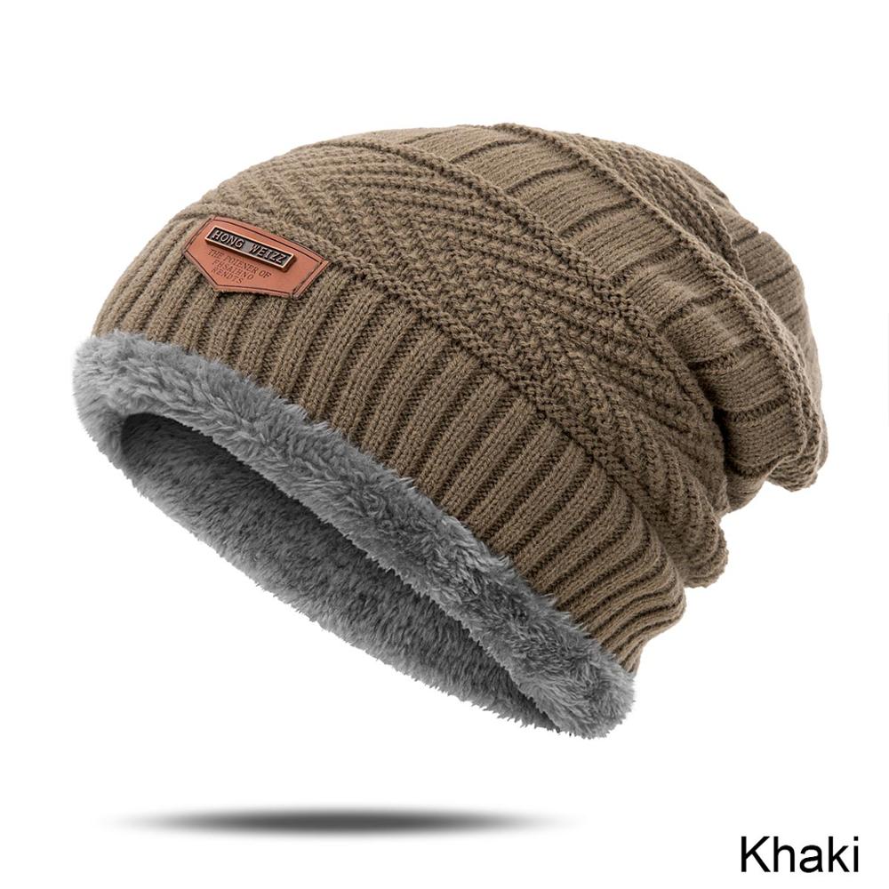 URDIAMOND-ensemble de foulards pour hommes, unisexe, 6 couleurs, tricot, ensemble d'écharpes, chapeau en laine chaude, accessoires d'extérieur, hiver: Khaki