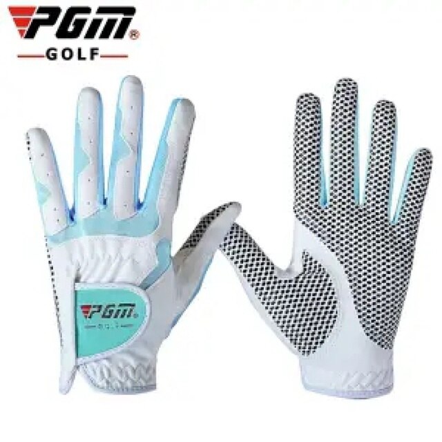 Pgm Vrouwen Golf Handschoenen Links En Rechts Hand Sport Golf Handschoenen Ademend Palm Bescherming Brand: white blue / 21