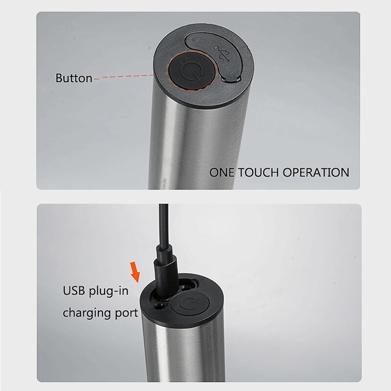 Mousseur à lait électrique Portable, Rechargeable, mousseur à main, grande vitesse, mélangeur de boissons, baguette de mousse pour le café