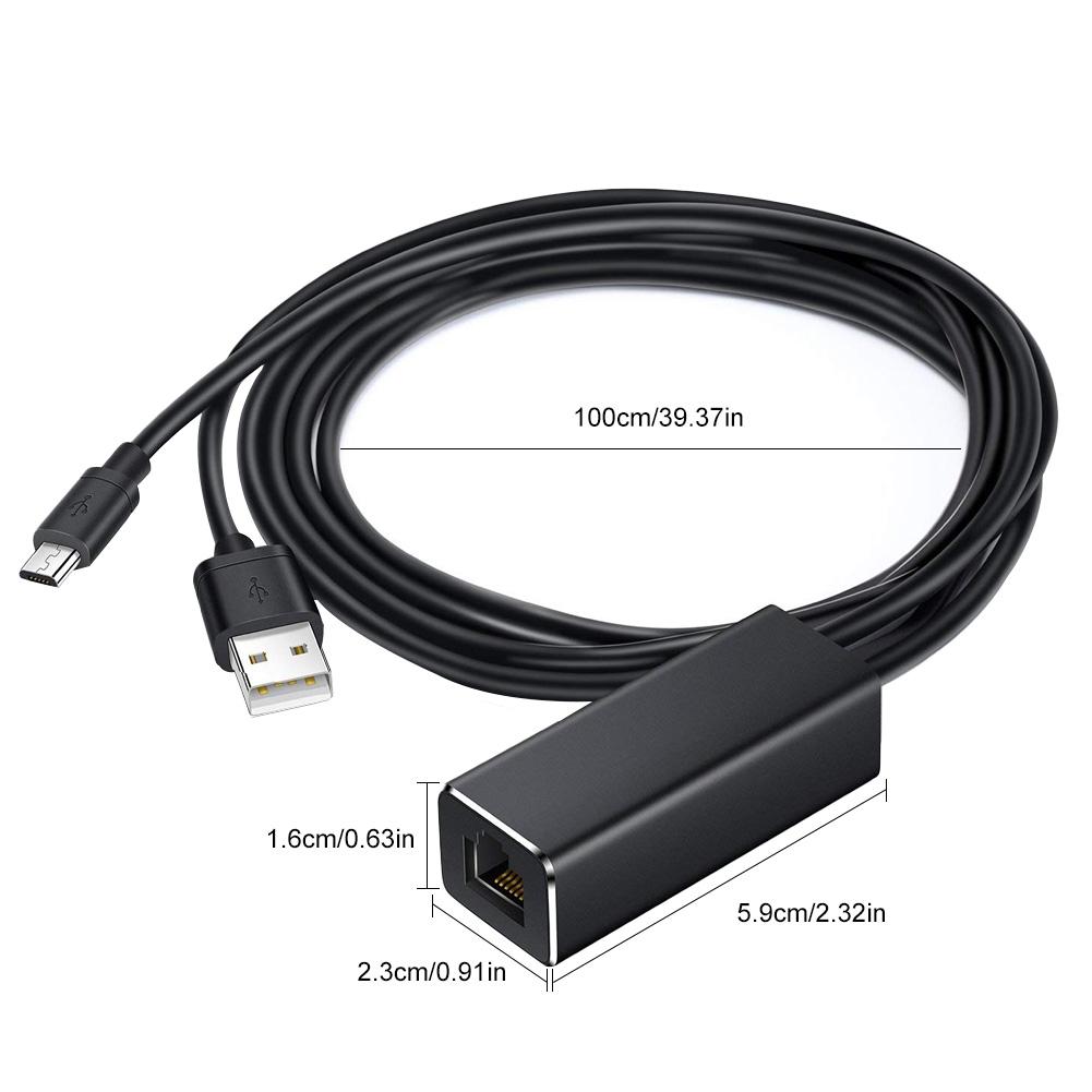 TV Stick Micro USB to RJ45 HDMI Adapter Digital Video Audio Converter Cable with USB Power Supply Cable