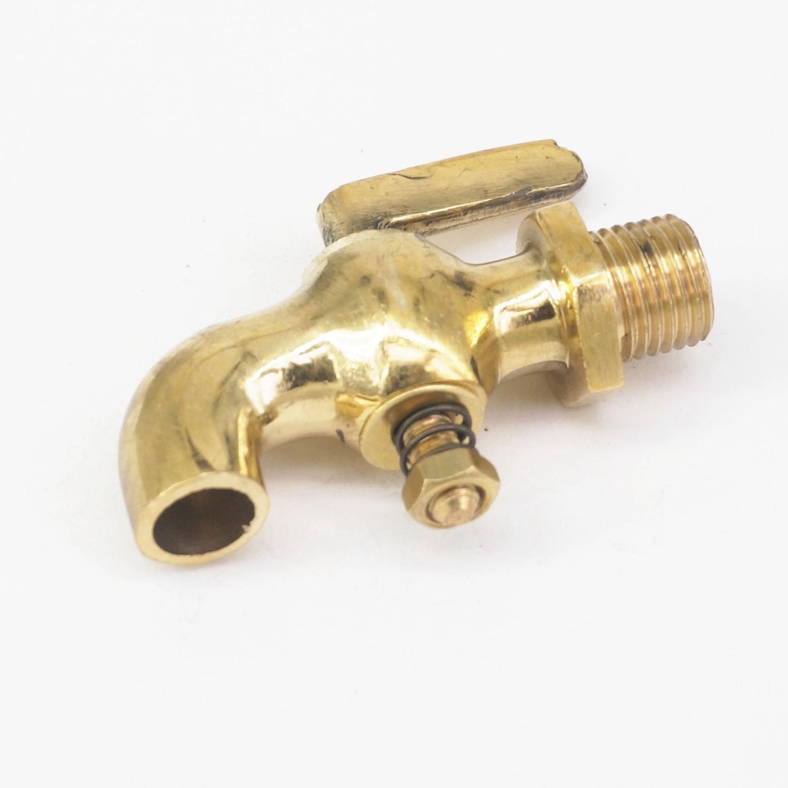 1/4 &quot; bsp hangänga anslutning brons antik vintage mässing ett handtag kran vattenkran petcock vvs