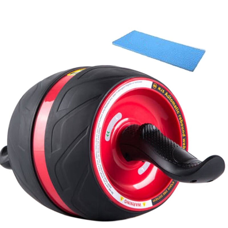 Perfect Fitness Ab Roller Wheel With Built In Spring Resistance At Home Core Workout Equipment Auto Mute Rebound: Auburn