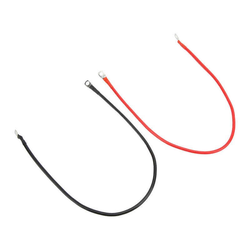 10AWG 50cm Red Black Battery Power Inverter Cables Ground Wire PVC+Copper for Cars Trucks Ships Solar Energy ATVs