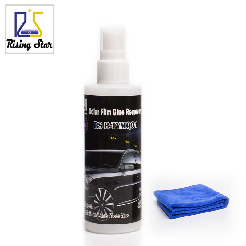 Rijzende Ster RS-B-TYMQ01 Auto Raam Verven Lijm Cleaner Veiligheid Solvent Solar Film Lijm Remover 125Ml Kit Voor Professionals