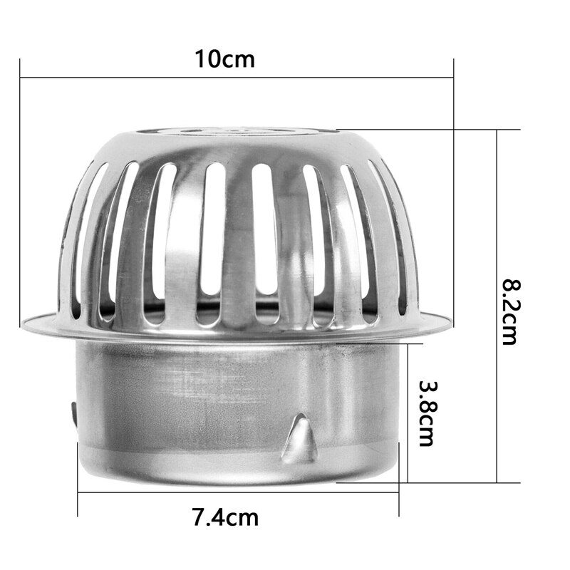 Gutter Leaf Protection Leaf Grille Downpipe Strainer Downpipe Protection Gutter Protection Sieve Insert Ø83mm