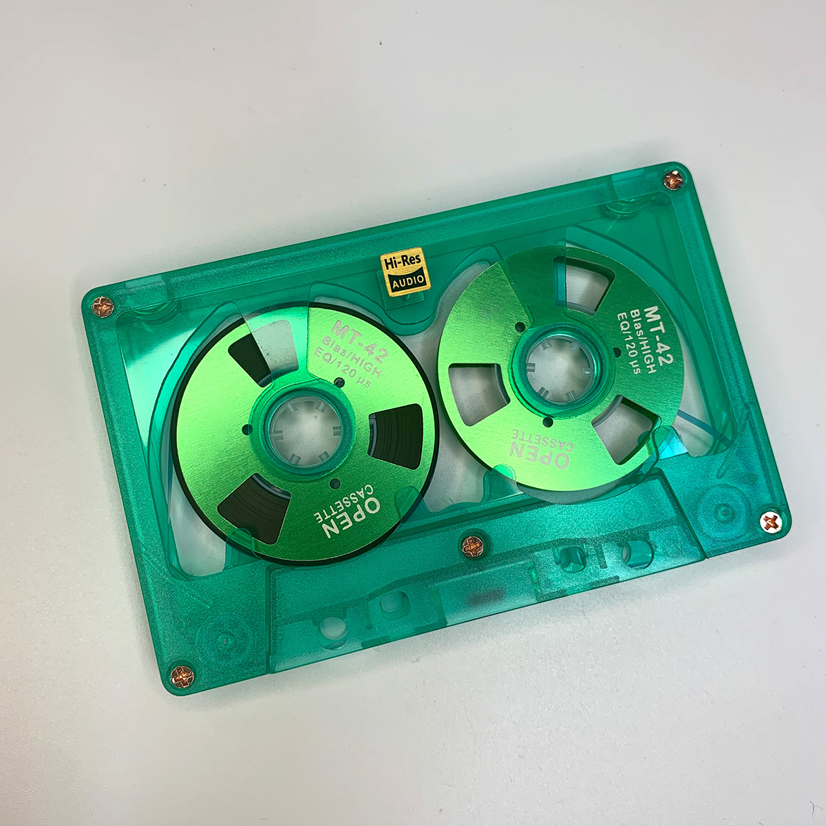 Retro Blank Audio Tape Type Handmade Audio Cassette Reel to Reel Cassette 50 Min Double-Sided Metal Reel for Walkman Recording