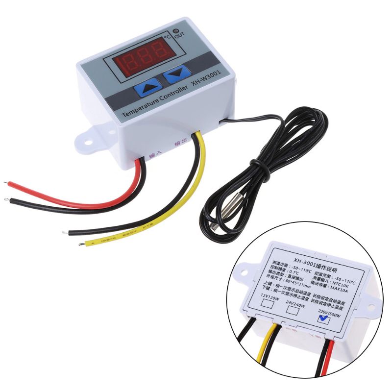 Pet Reptile Thermostat High-precision Temperature Switch Microcomputer Digital Display Hatching Controller 0.1 Degrees