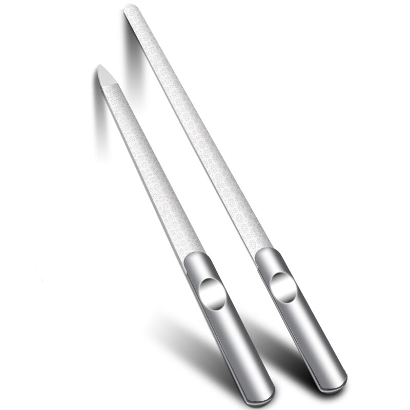 1pc acier inoxydable lime à ongles tampon métal meulage ponçage gommage ongle Art accessoires manucure pédicure outils