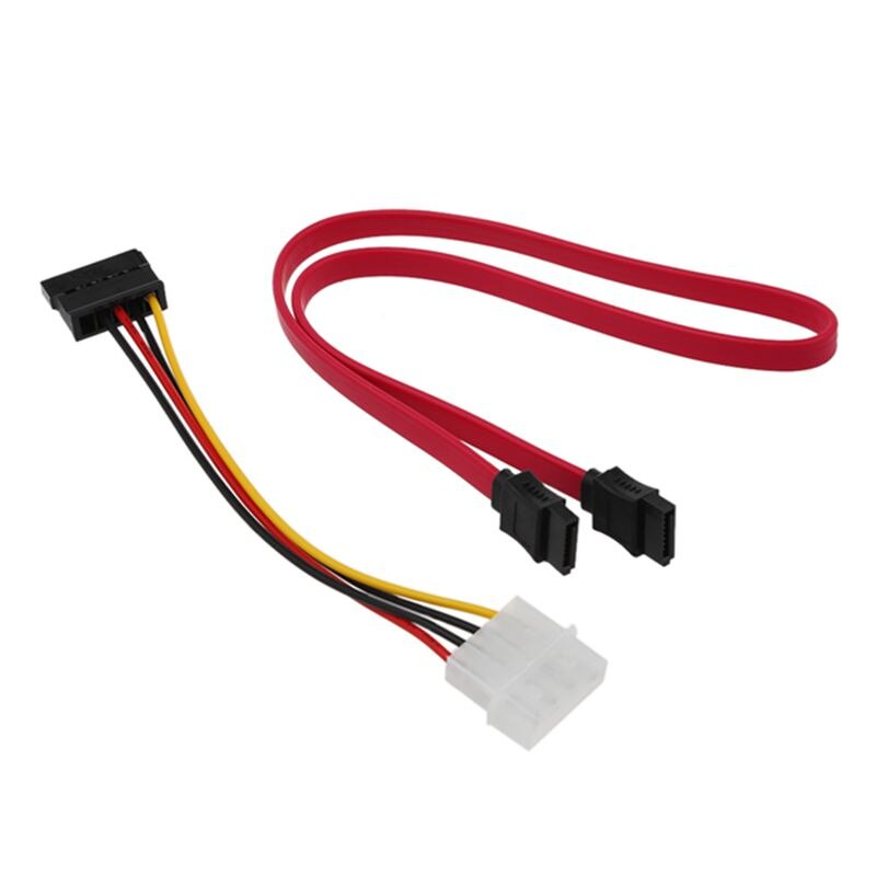 1 SATA Power Adapter Cable and 1 SATA Data Cable: Default Title