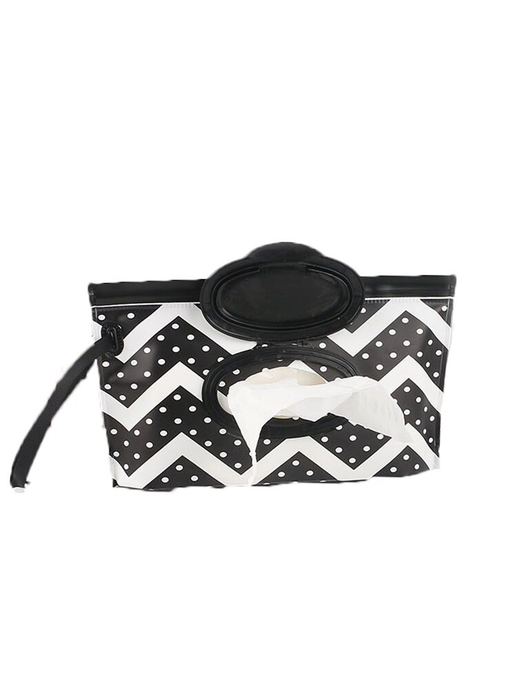 Portable Baby Wipes Box Wet Wipe Box Cleaning Wipes Carrying Bag Eco-Friendly Wipe Container Wristlet Wet Wipe Case