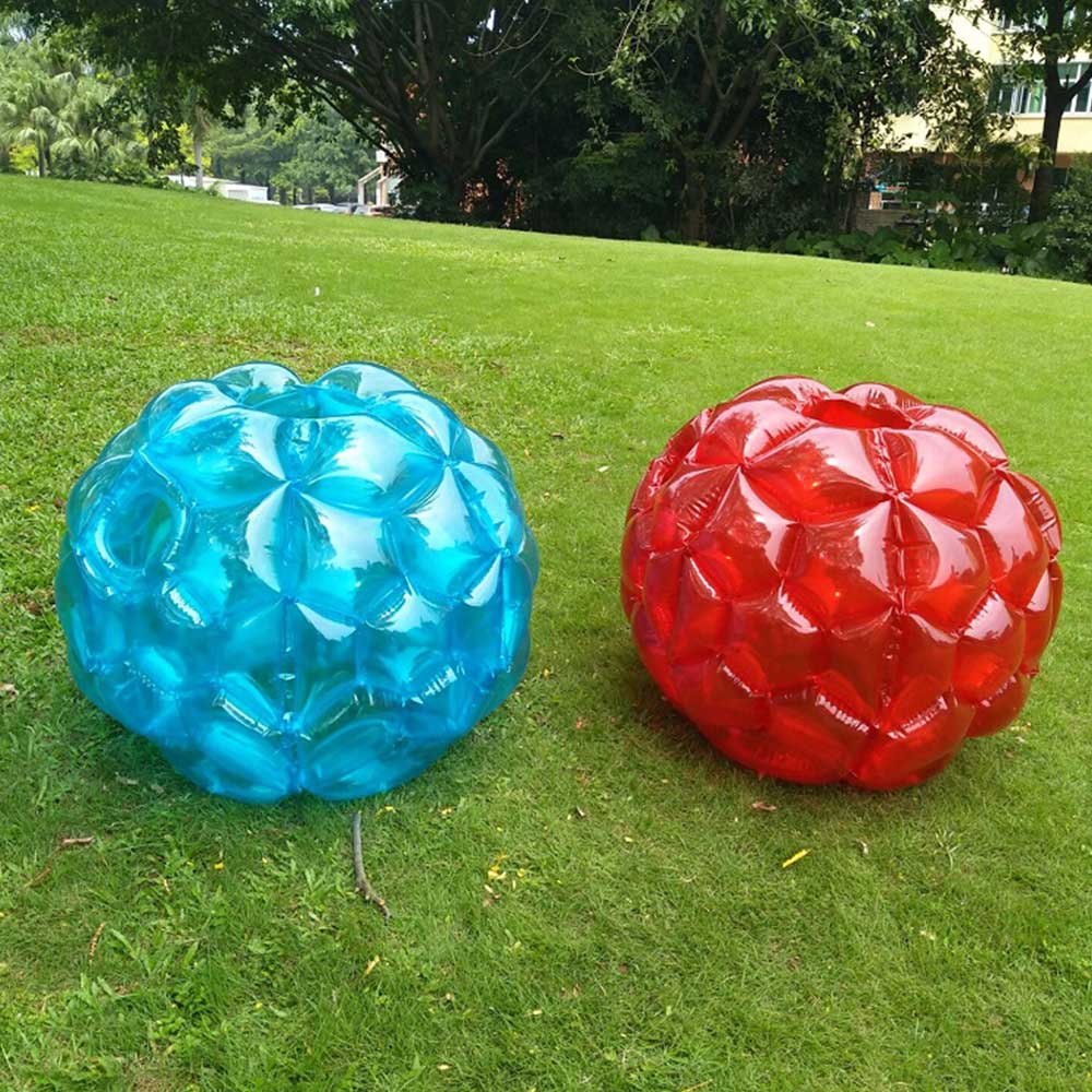 60CM Körper Stoßfänger Bälle blasiert FußBall Anzüge viel Umwelt Freundliche PVC Lustige Körper Zorb Ball Für freundlicher 2 Farben