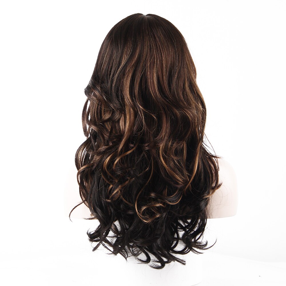 Blonde Wigs Long Wavy Synthetic Hair With Bang X-T... – Vicedeal