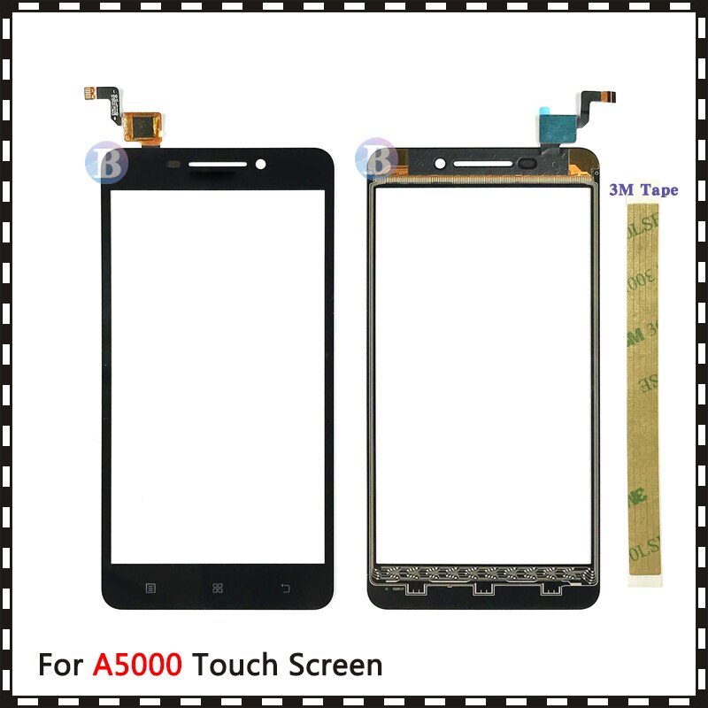 Replacement 5.0" For Lenovo A5000 Touch Screen Digitizer Sensor Outer Glass Lens Panel