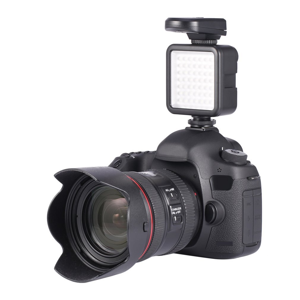 Wysokiej jakości długa żywotność 5.5W 800lm 6000K mini przenośny 49 doprowadziło lampa wideo fotograficzne oświetlenie fotograficzne robić fotografii z aparatu fotograficznego