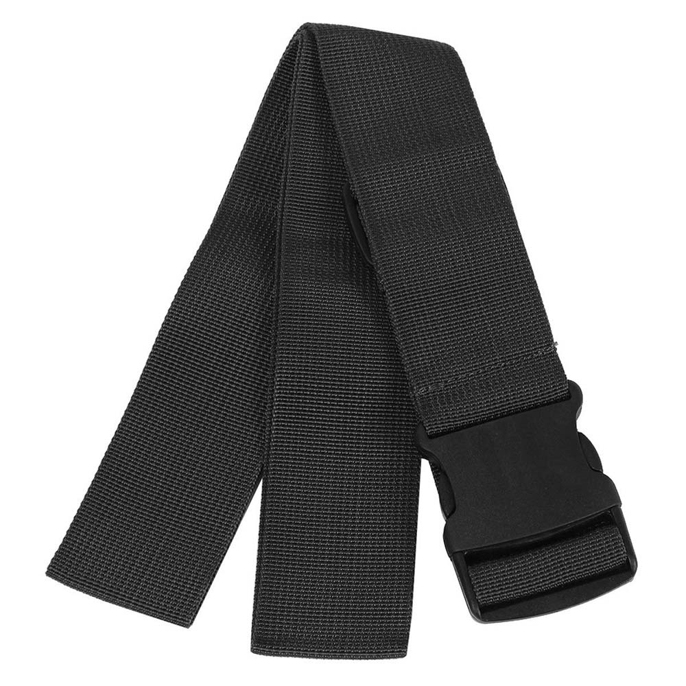 Reizen Bagage Bandjes Verstelbare Koffer Bundeling Tie Bagage Nylon Riem Met Gesp Zak Accessoires Anti-Diefstal 97Cm: Black