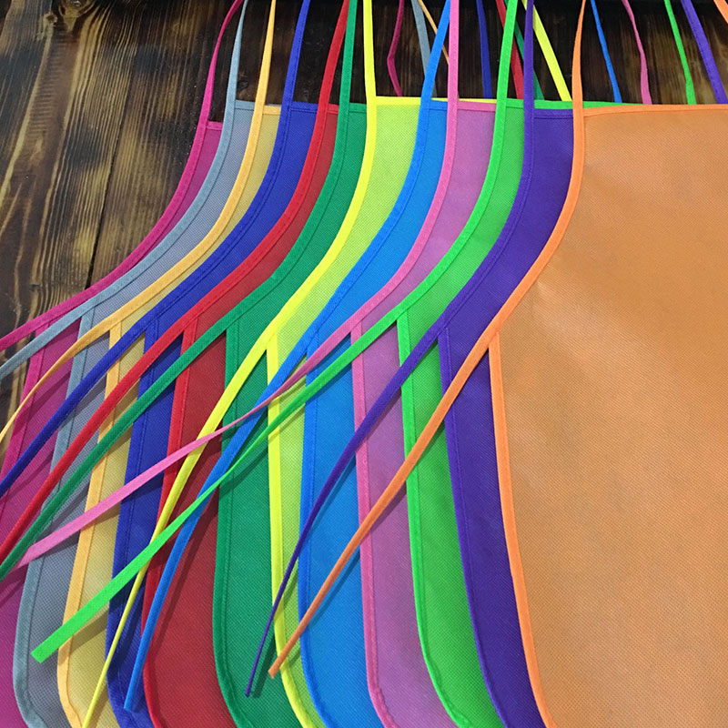 Unisex Colorful Children Aprons Waterproof Non-Woven Fabric Painting Kids Apron for Activities Art Painting Class Craft