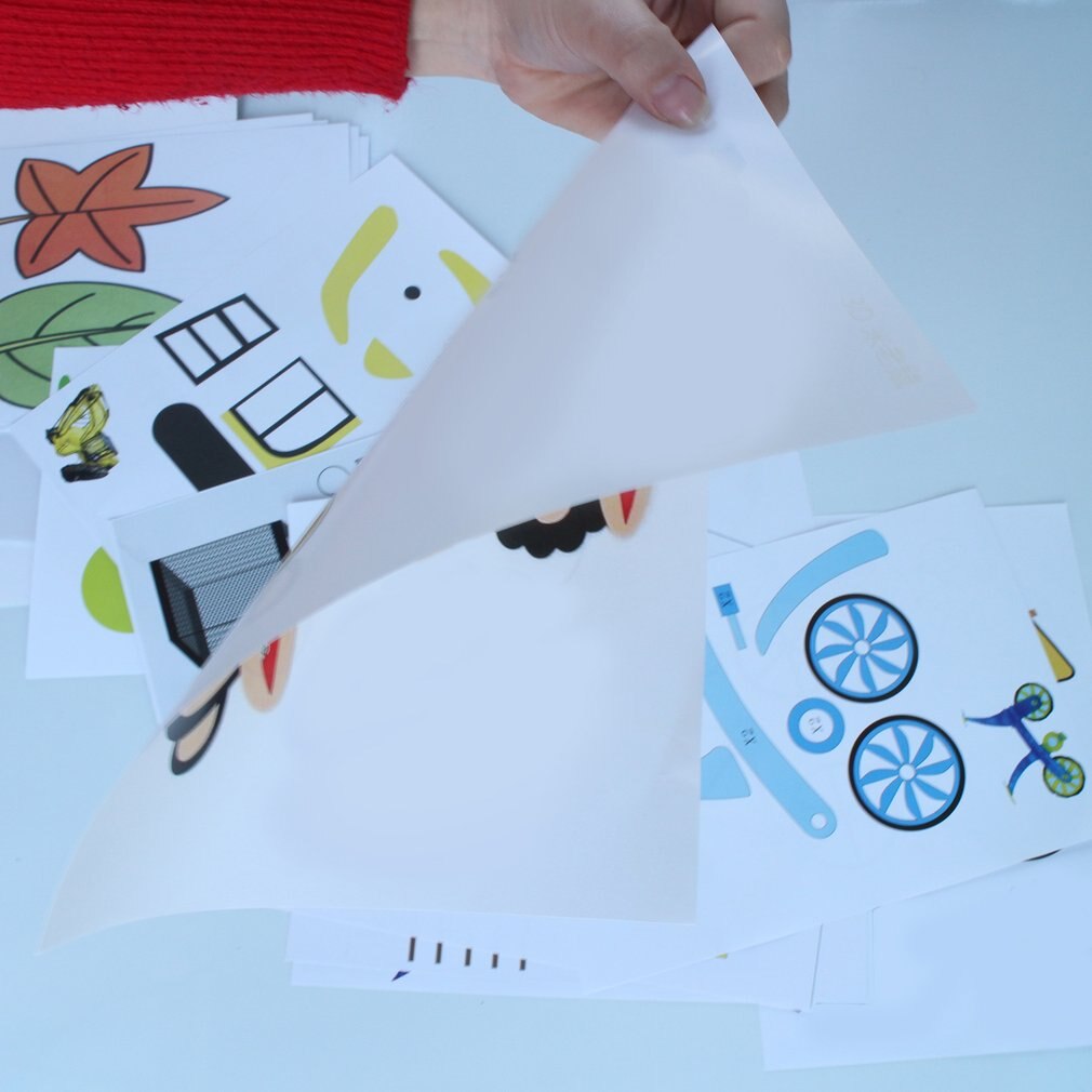 Molde de papel de placa de copia para bolígrafos de impresión 3D plantillas y garabatos XP mejor para niños 20 unidades tamaño A4 ABS Set sólido LESHP