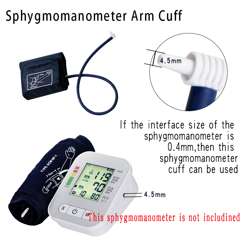Moniteur numérique de pression artérielle avec bras, tonomètre, manchette, appareil de mesure de pression domestique