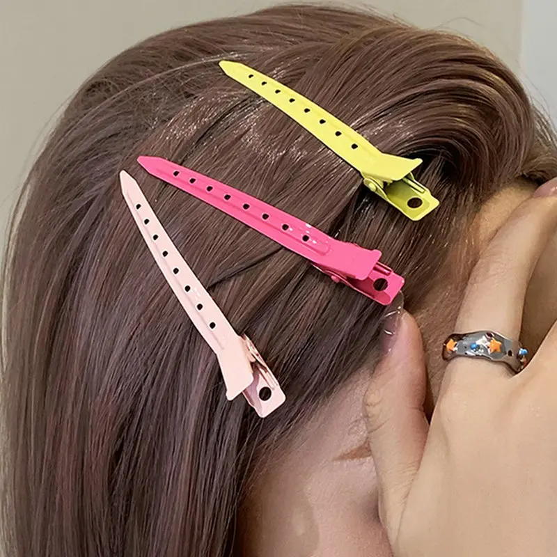 Pinces à cheveux professionnelles en métal pour Salon, 1 à 10 pièces, outils de coiffure, bricolage, épingles à cheveux, Barrettes, accessoires pour couvre-chef