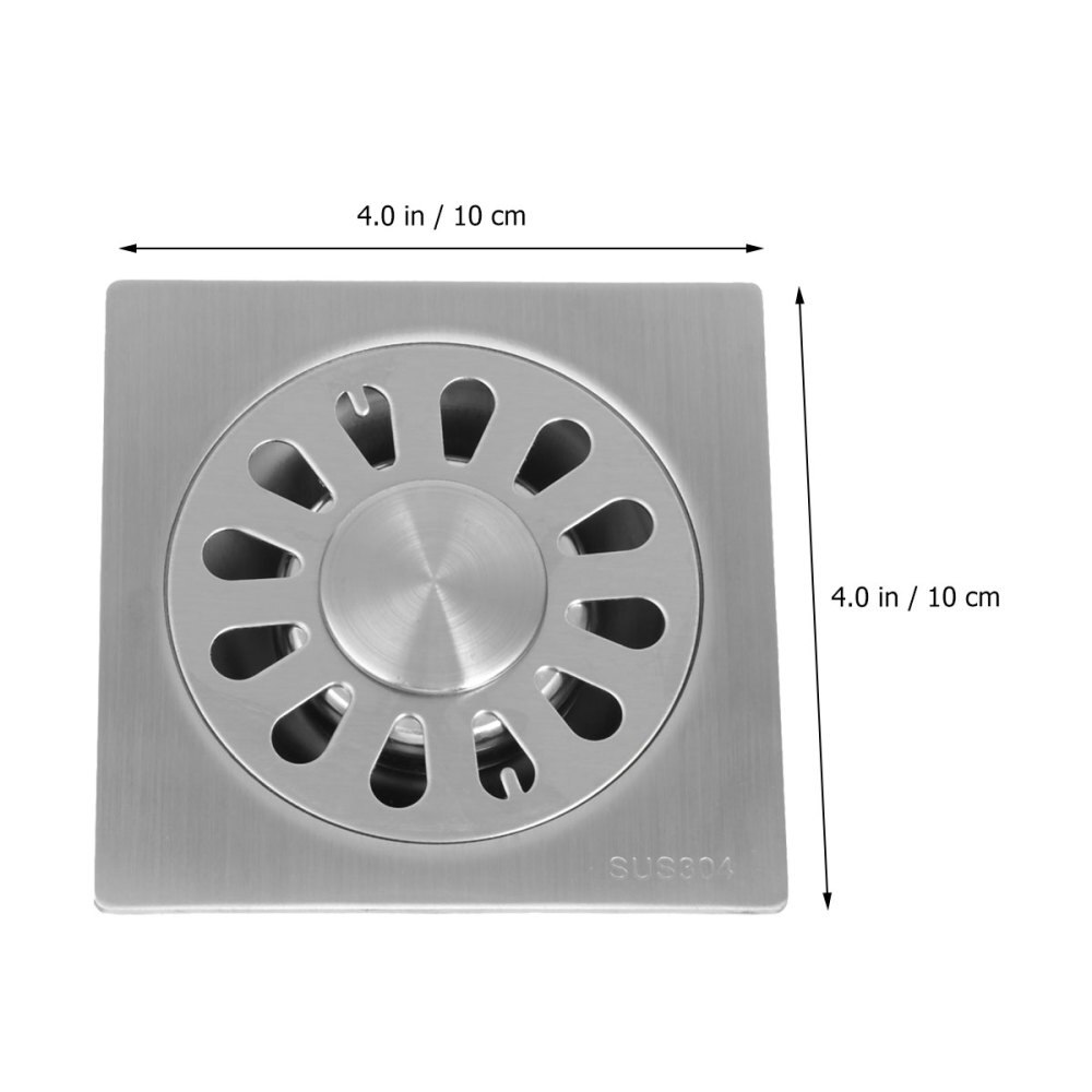 Bathroom Drain Cover Durable Stainless Steel Shower Drain Cap with Lid for Floor Laundry Kitchen Bathroom(Compatible wit