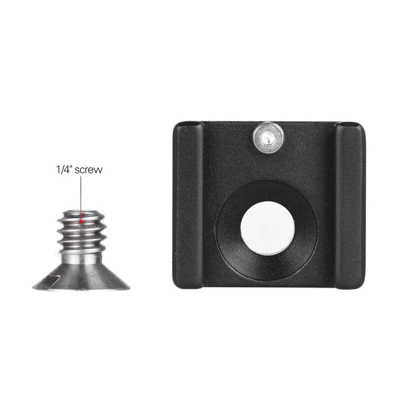 Ig-suporte frio da base do adaptador da montagem da sapata com parafuso de montagem de 1/4 polegadas para o microfone do flash da gaiola da câmera de dslr