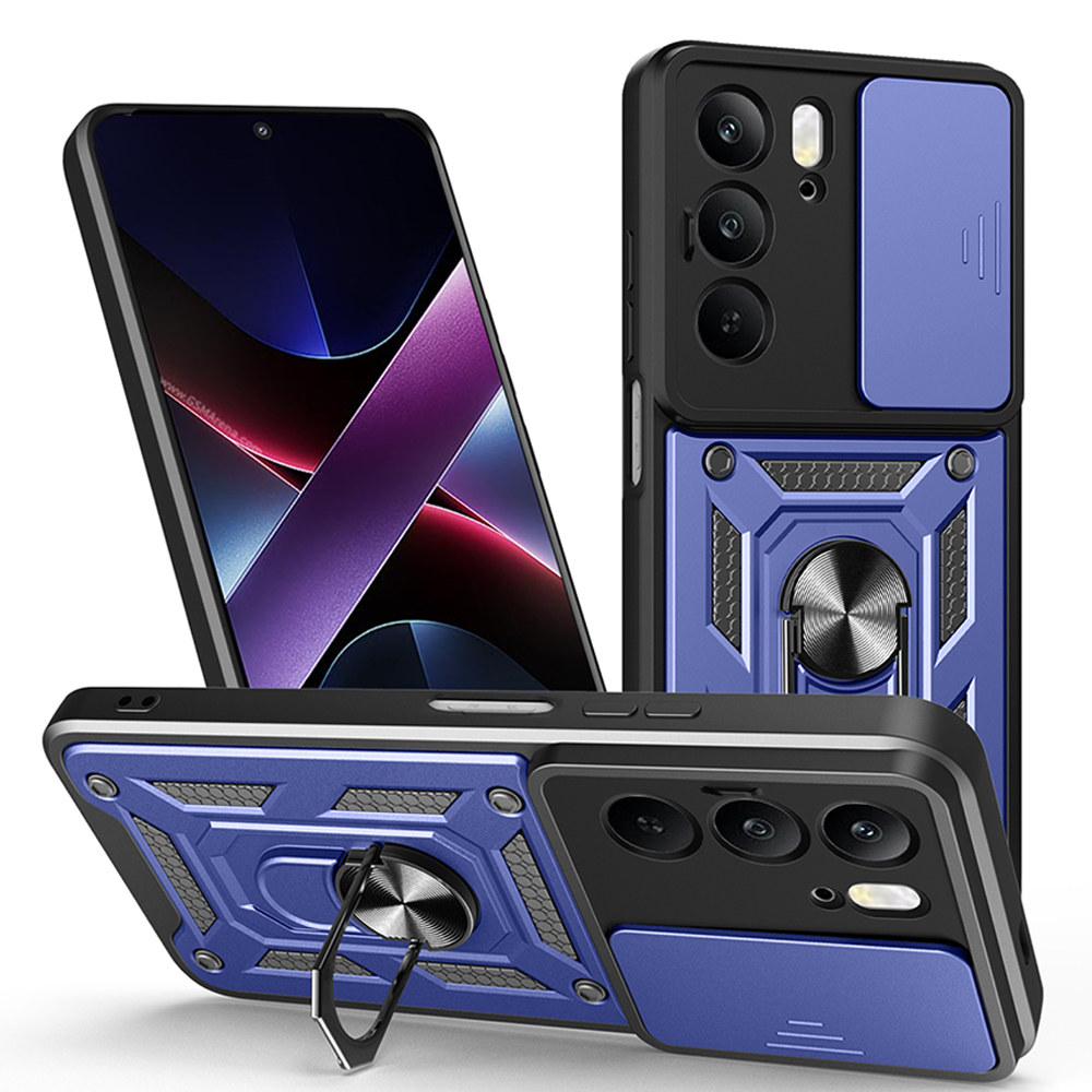 Armor Capa for Realme C75 C67 4G 14X 5G Case Slide Camera Ring Stand Protect Cover for Realme C75 C67 4G Shockproof funda