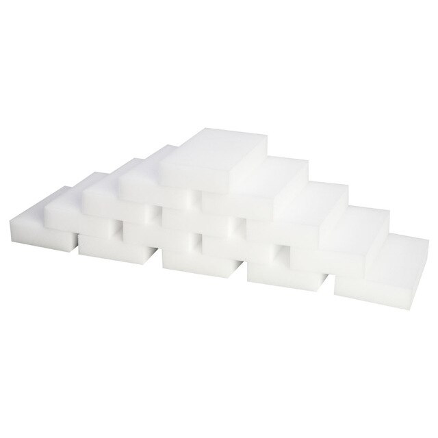 100 stk/mye melamin svamp magisk svamp viskelær oppvaskmiddel til kjøkken kontor dårlig rengjøringe 10 x 6 x 2cm: misligholde tittel