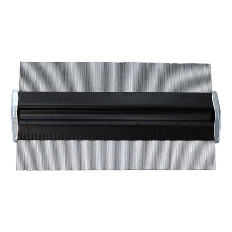 6 zoll Metall Stahl Nadel Profil Messgerät Fliesen Laminat Kontur Messgerät Duplizierer für Verlegung BöHöhle Teppiche Sanitär 148x84x16mm