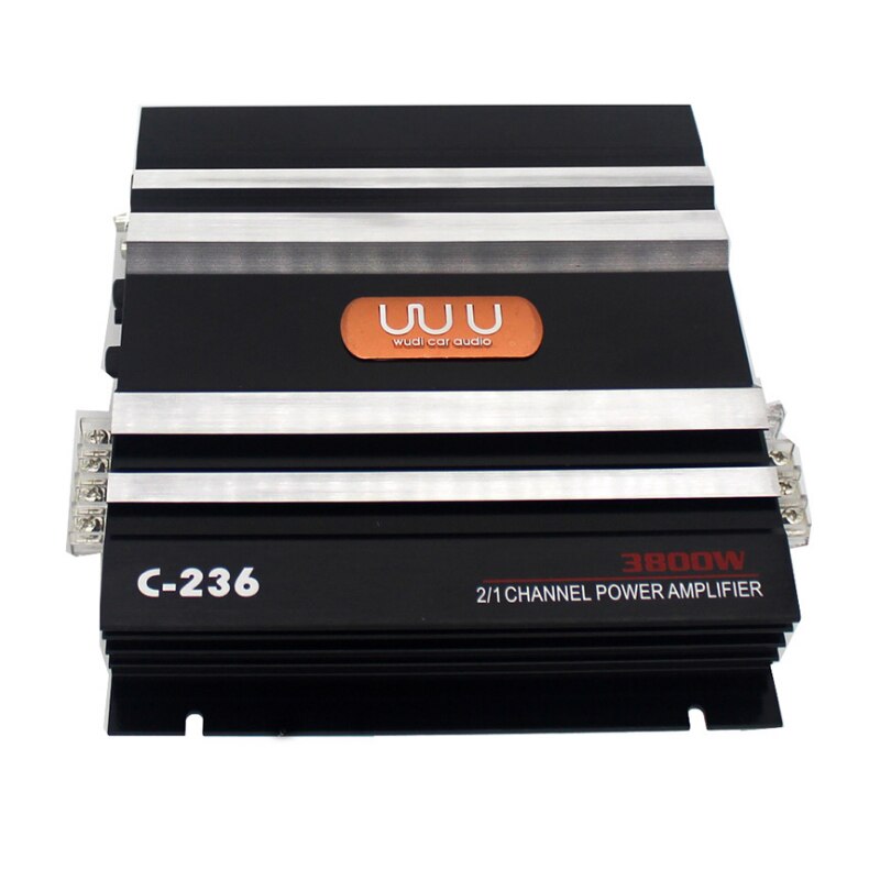 2 Channel Car Audio Van Truck Amplifier 24 v High Power 3800W Push Subwoofer Bass Amp Amplifiers