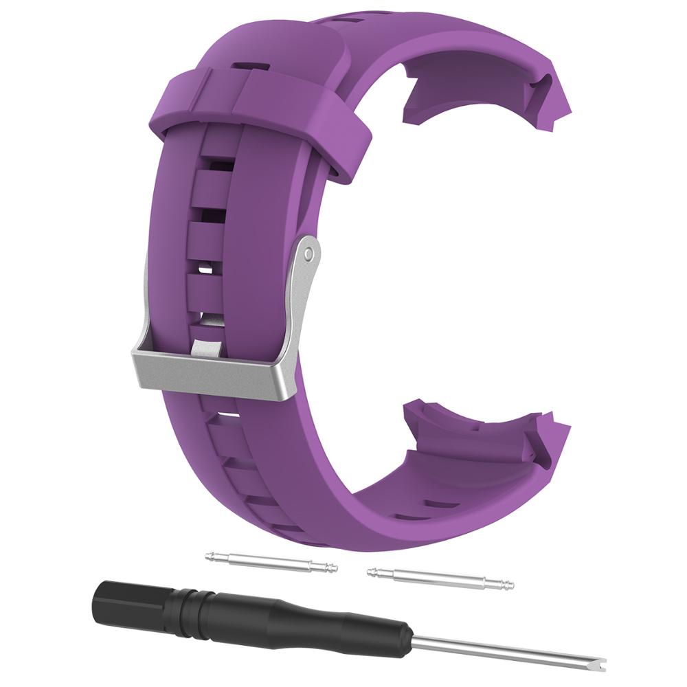 Correa de silicona para Suunto Spartan ULTRA Sport, pulsera para Suunto Spartan AMBIT3, Correa VERTICAL / Traverse: purple / For Ambit3 Vertical