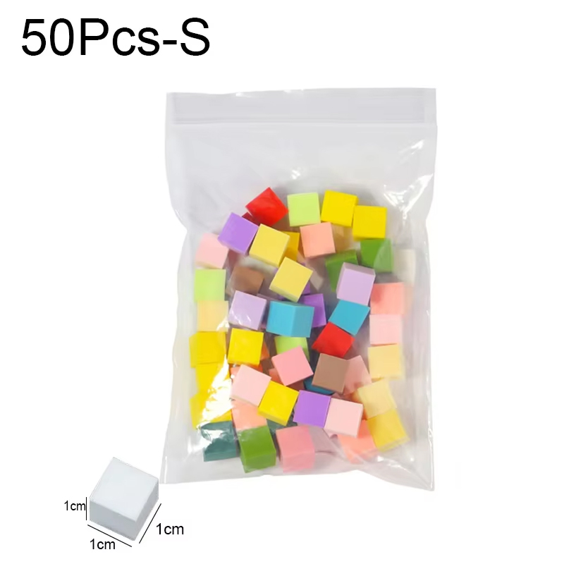 Esponja para decoración de uñas, herramientas de estampado degradado, esmalte de Gel, pincel degradado de Color, brillo en polvo, bolígrafo punteado, accesorios de manicura, 50/100 unidades: Oro