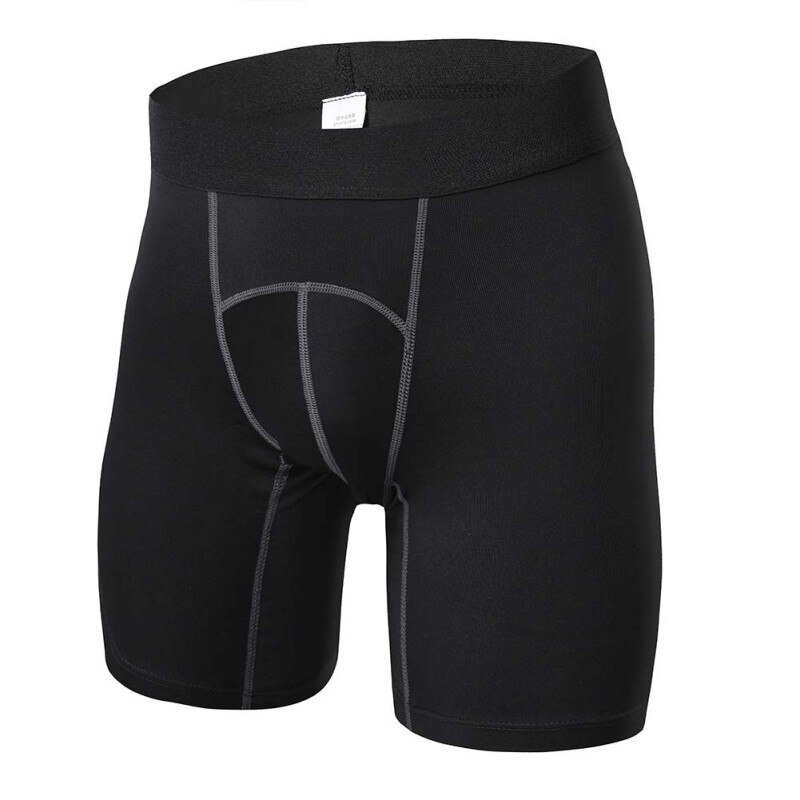 4 farver herre kompression gym sportsshorts fitness atletisk træning hud stram baselag udendørs: Sort / Xl