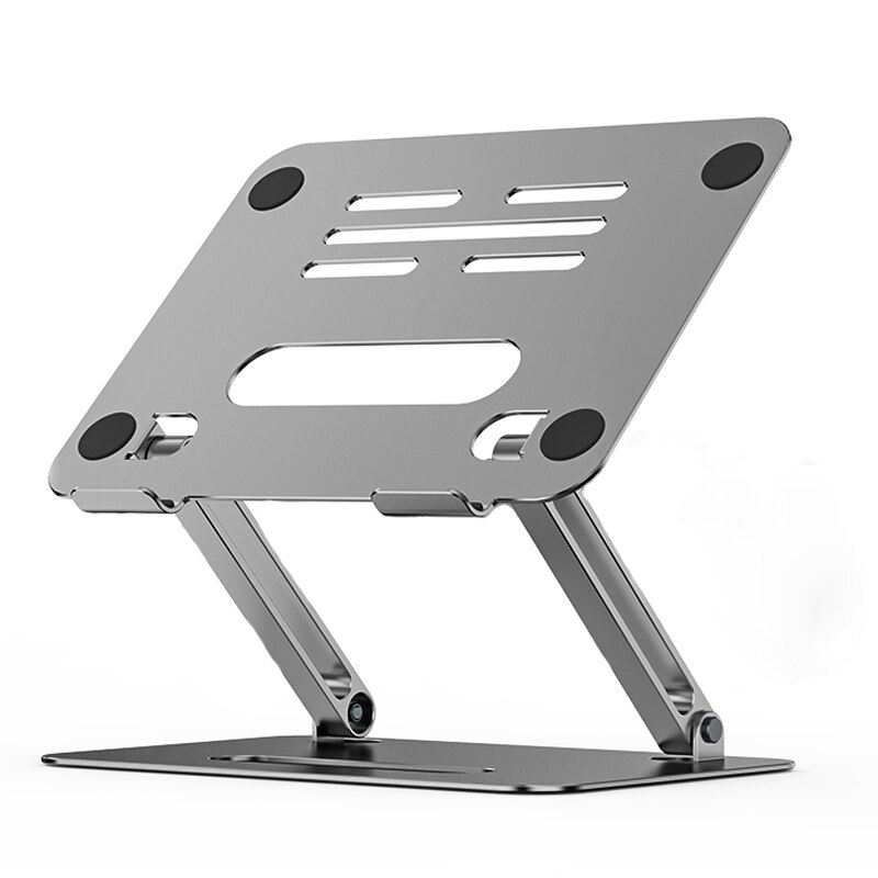 Laptop Stand Zilver Aluminium Office Laptop Lift Stand Opvouwbare Draagbare Laptop Stand Radiator Stand Geschikt Voor 11 Te 17 Inc: P43 Silver