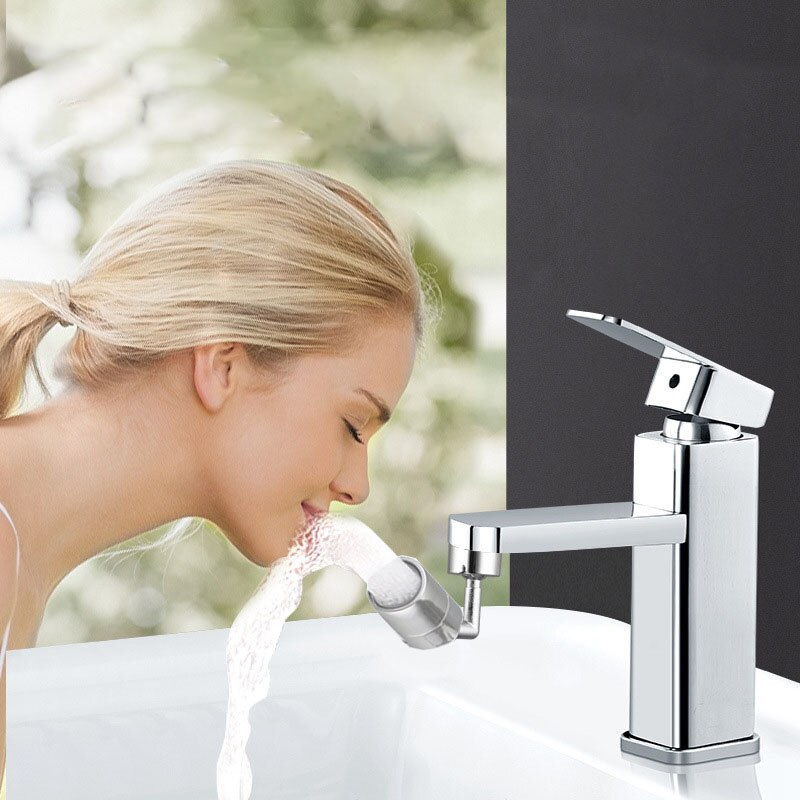 Water Tap 720 Graden Universal Swivel Kraan Splash-Proof Uitloop Waskolf Wassen Gezicht Wassen Verlengen Mondwater Artefact