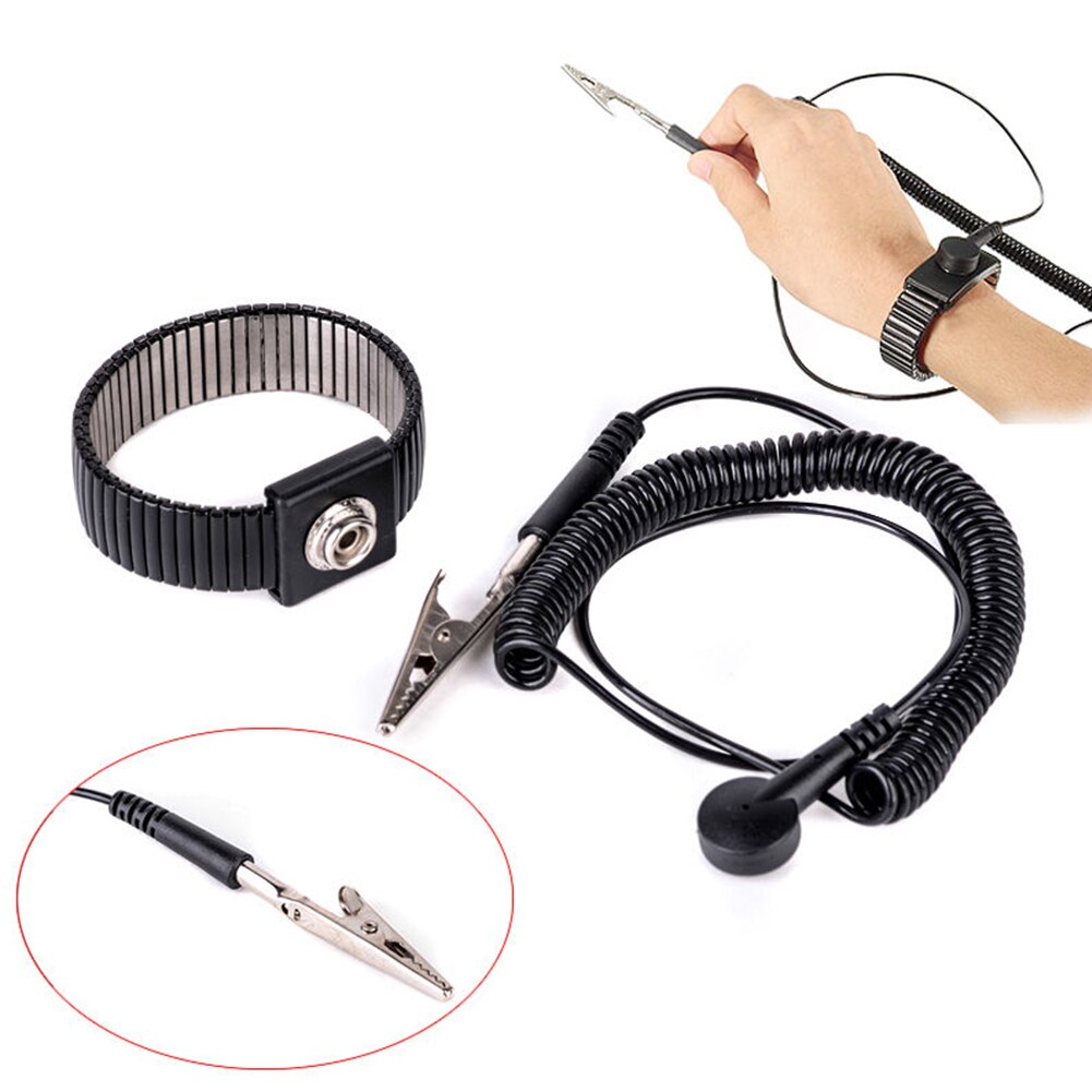 Professionele Anti-Statische Pols Band Esd Verstelbare Riem Antistatische Aarding Lichaam Armband Wrist Band