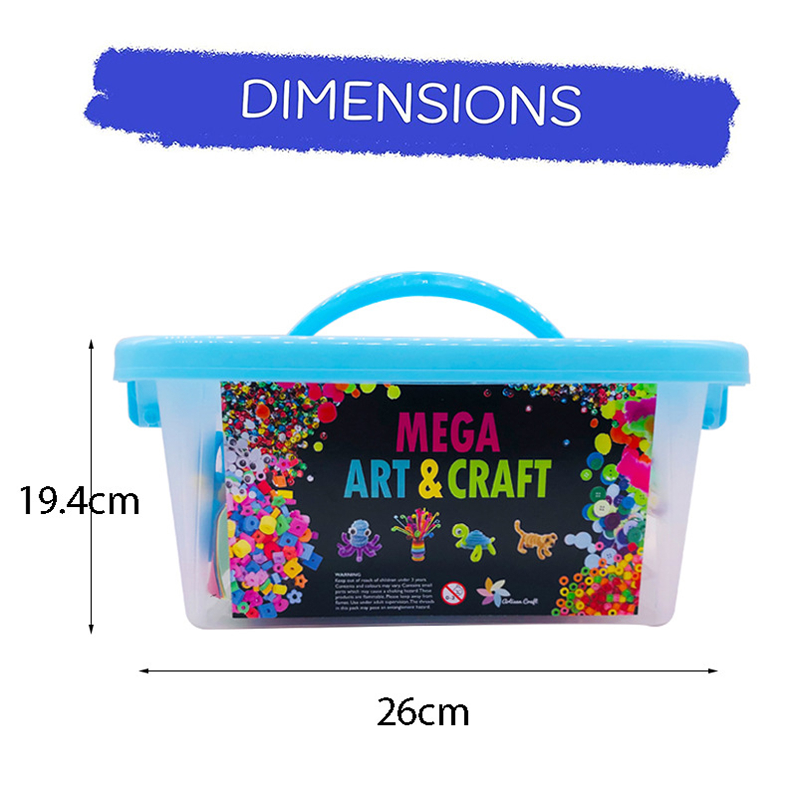 DIY Arts and Crafts Supplies Kit 2000+ Pieces Set Activity Craft Materials with Carrying Box Handmade Educational