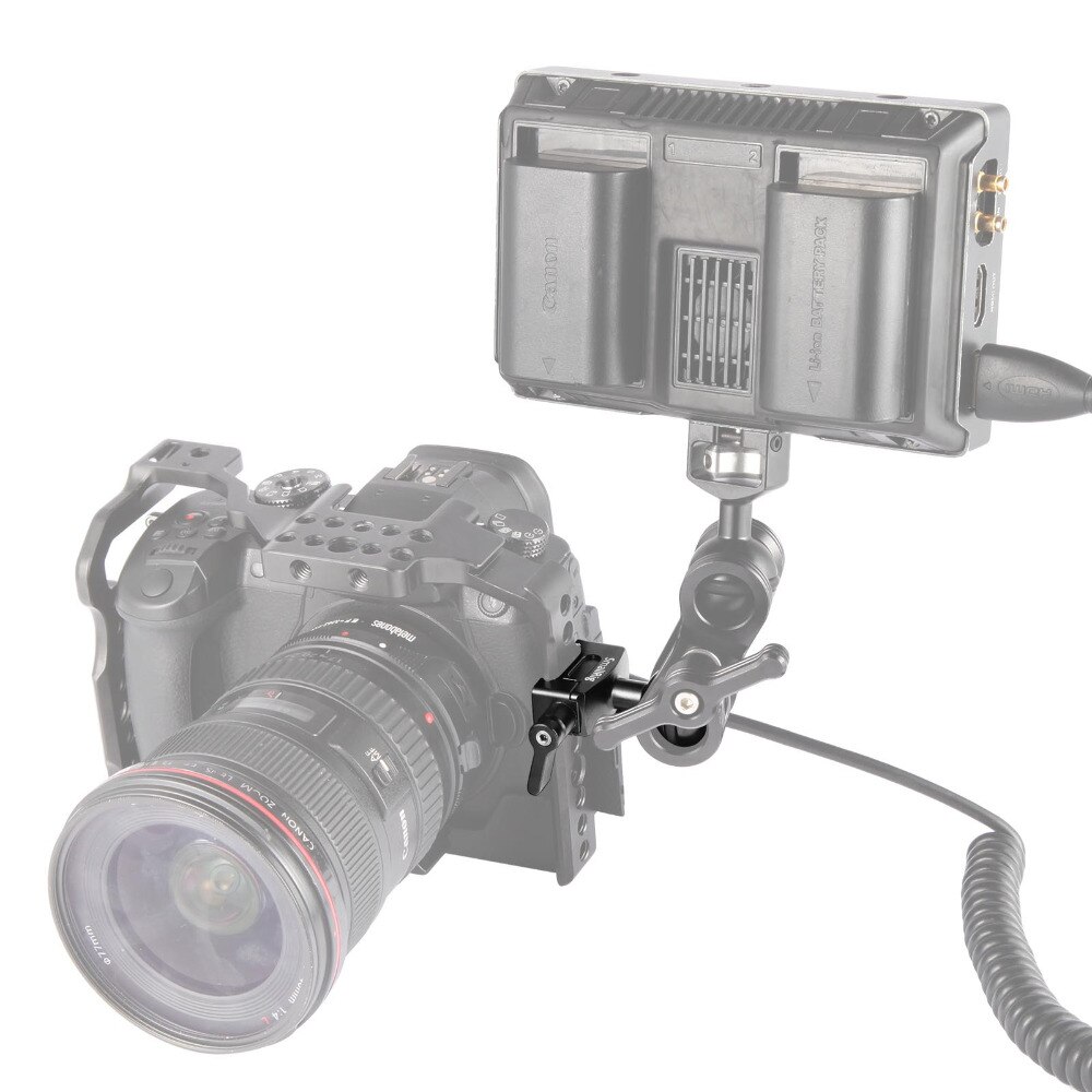 SmallRig Dual DSLR Kamera Kugelkopf Verlängerung Bar Magie Arme Monitor Halterungen schnell Freisetzung nato Klemme Anlage 2133