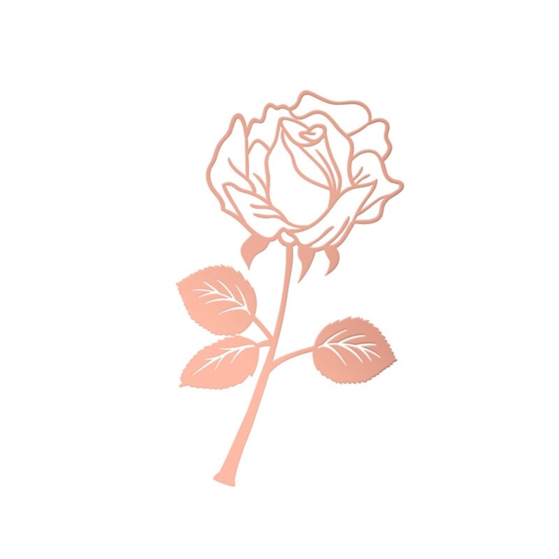 Hollow Exquisite Rose Bookmark Metal Page Marker K... – Vicedeal