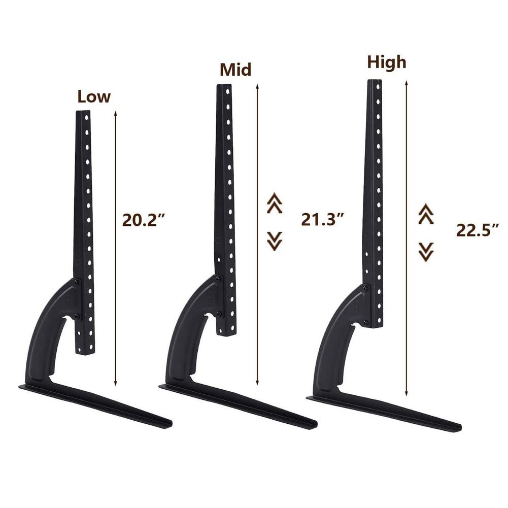 Universal Smart Tv Stand Base Voor 32 ''-70" Plasma Lcd Flat/Gebogen Scherm Hoogte Verstelbare Monitor beugel Anti-Kras