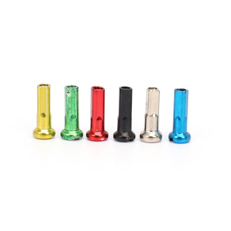 Tapones de hierro para radios de bicicleta de montaña, 10 Uds., 14mm, accesorios coloridos para ciclismo de cobre y plata