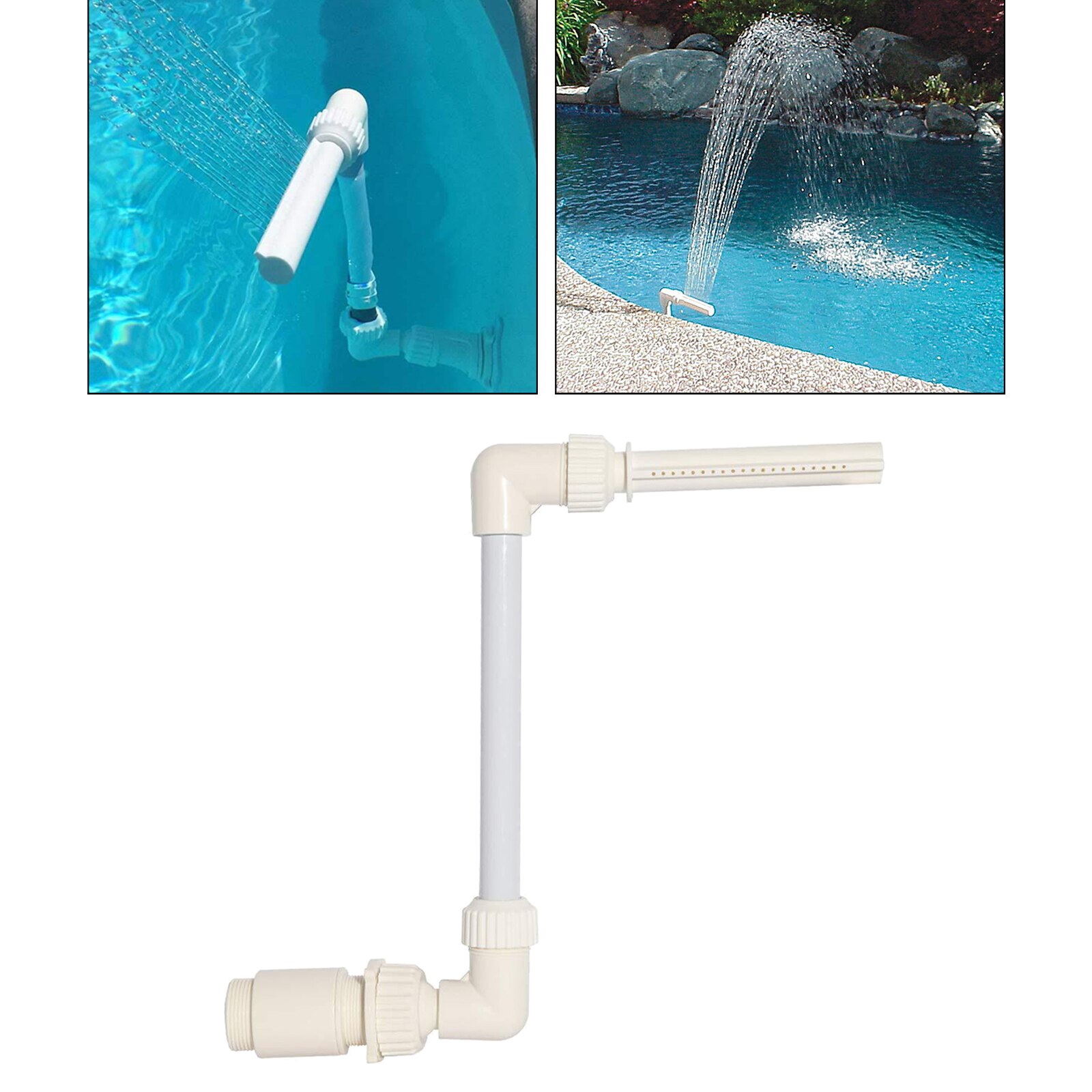 Pool Fountain Fun Water Sprinkler Above &amp; Inground Swimming Pool Waterfalls Spray Pond Decor