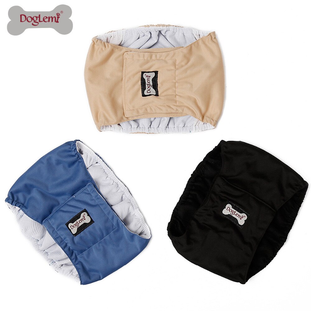 Reusable Washable Dog Diaper Nappy Durable for male dog pants 3pc/pack