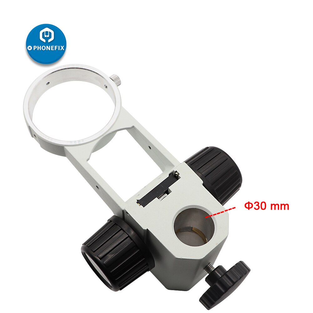 25mm/ 30mm Stereo Microscope Heavy Gear Ring Adjustable 76mm Microscope Lens Stand Gear Ring Holder Mount Arm Microscope Parts: 30MM
