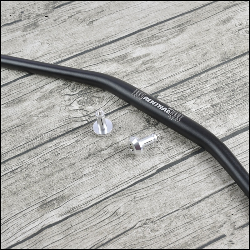Manillar plano para motocicleta de aleación de aluminio modificado, de 680mm, de 28mm, de diámetro variable, para café