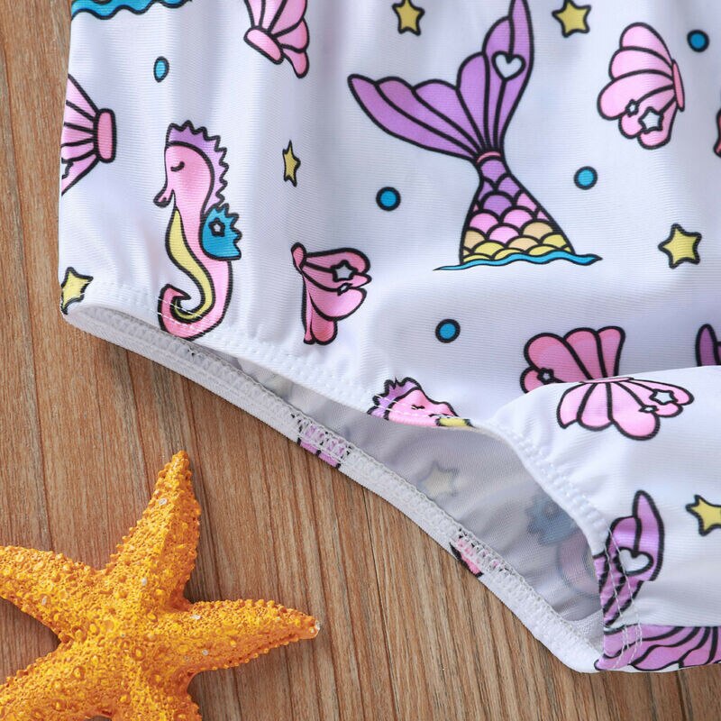 Baby piger badedragt bikini sæt tøj småbørn børn badetøj 2 stk bade strandtøj outfit tøj 3-18 måneder