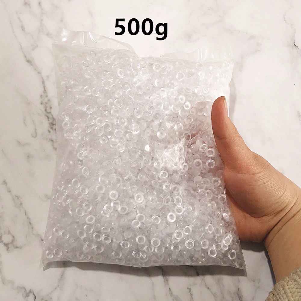 500 g 21 Farben Kristall flache Fischglasperlen Schleimzubehör Bunte Gummibälle für Schleimfüller DIY Zubehör Dekoration