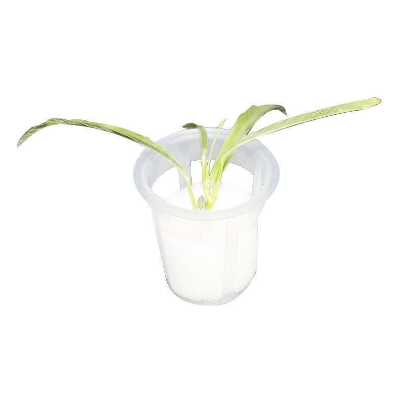 Vasos de red de plástico para jardín de 100 Uds., tazas de red de malla ranurada, juego de tazas para plantar, cestas anchas para hidroponia